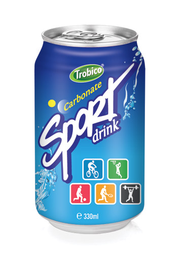 Carbonated sport drink alu can 330ml - TROBICO | OEM Beverage Manufacturers